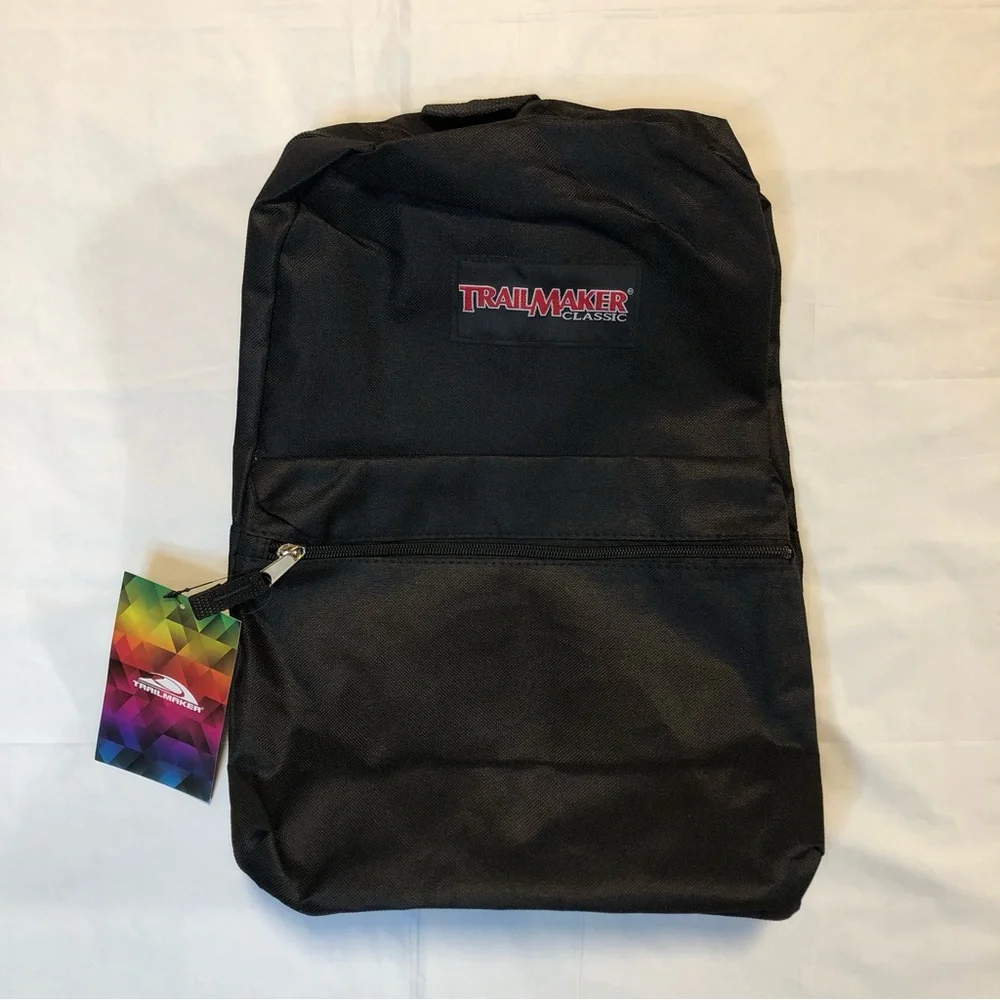 NWT Trailmaker Adjustable Strap 17-inch Black Backpack